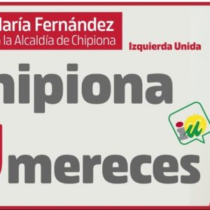 Isabel María Fernández convencida de que la candidatura de Izquierda Unida es la que Chipiona necesita