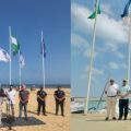 Las banderas azules ya ondean en las playas y el puerto deportivo de Chipiona