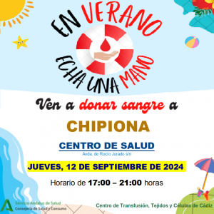 ‘En verano, echa una mano’, el próximo jueves habrá en Chipiona una nueva donación colectiva de sangre