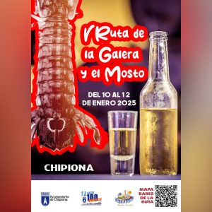 Chipiona celebra el próximo fin de semana la V Ruta de la Galera y el Mosto con la participación de 33 establecimientos