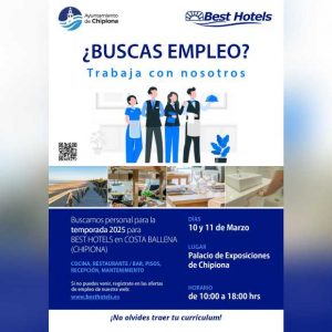 Hoteles Best llevará a cabo en Chipiona la próxima semana dos jornadas de captación para un centenar de puestos de trabajo