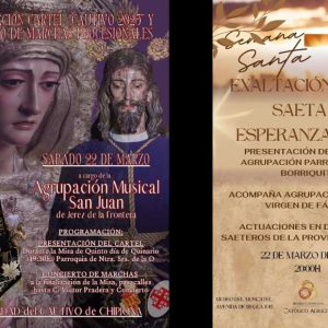 La Semana Santa chipionera vivirá este fin de semana dos destacados actos de Jesús Cautivo y La Borriquita